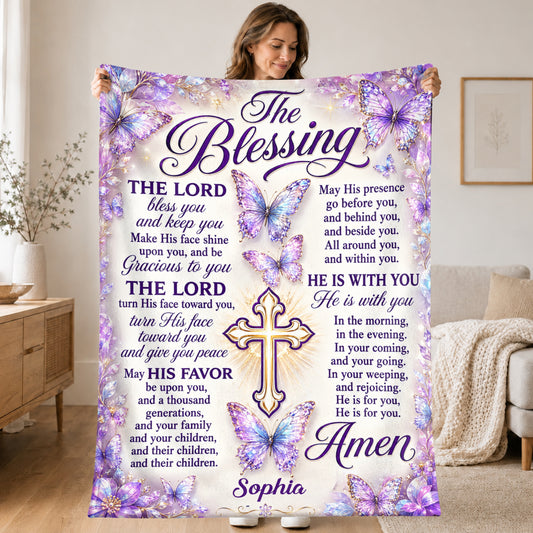 The Blessing, Gift For Daughter | Personalized Fleece Blanket