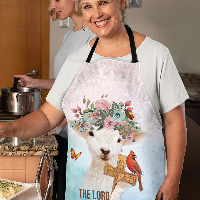 The Lord Is My Shepherd - Apron With Neck Strap