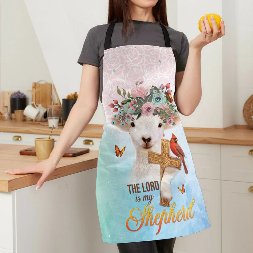 The Lord Is My Shepherd - Apron With Neck Strap