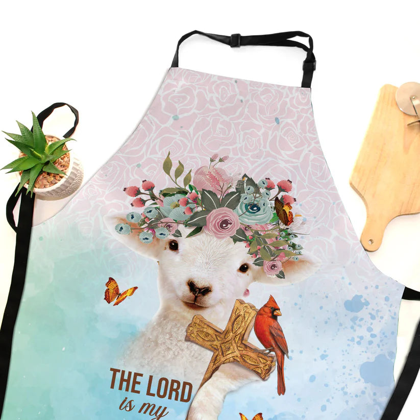The Lord Is My Shepherd - Apron With Neck Strap