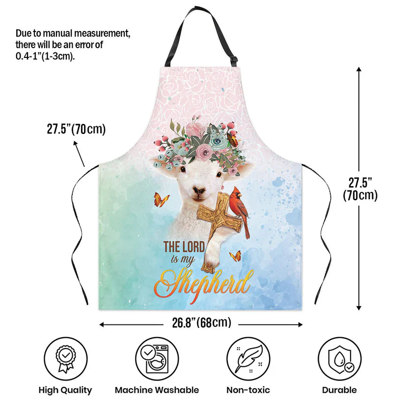 The Lord Is My Shepherd - Apron With Neck Strap