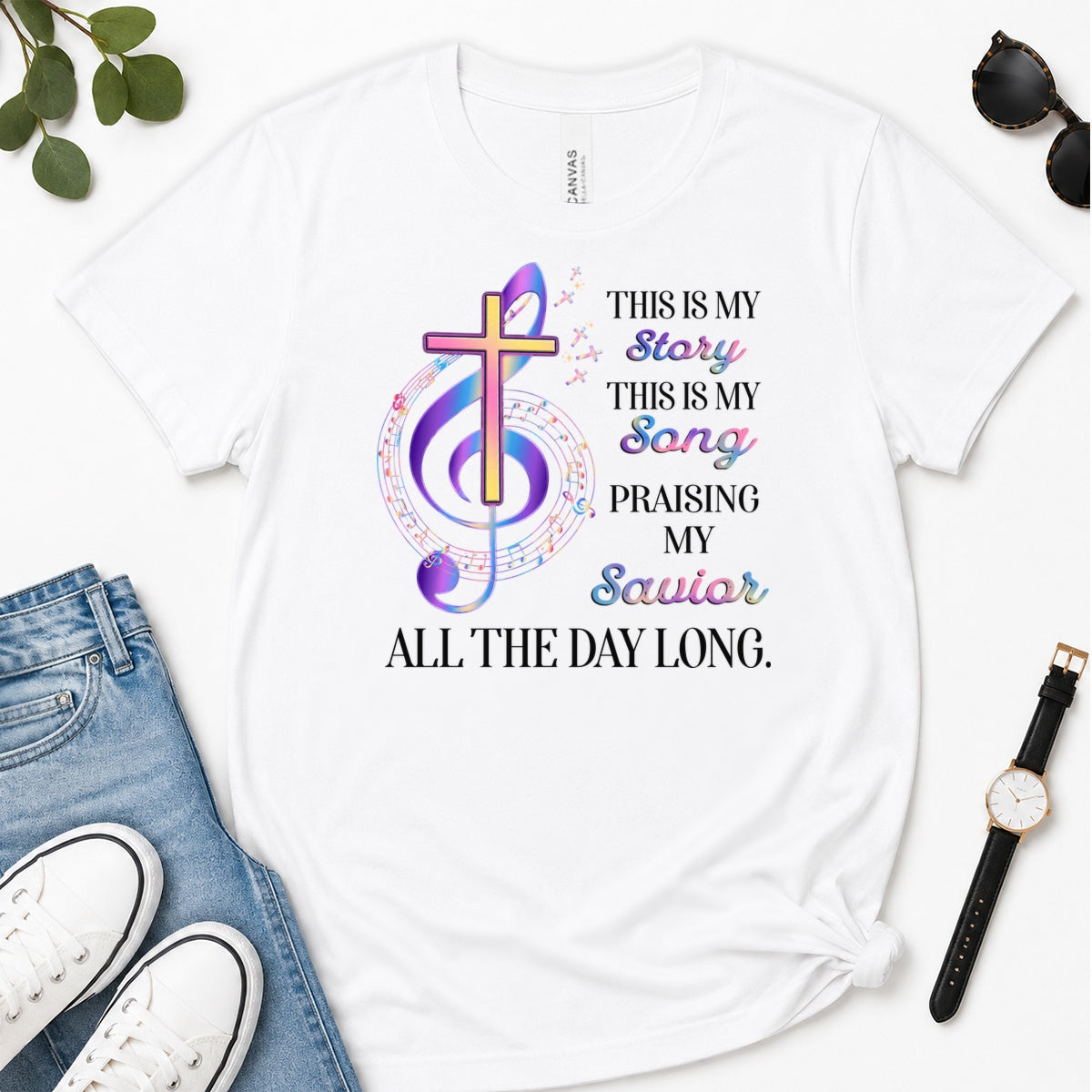This Is My Story This Is My Song, Gift For Christian Choir Members - 2D Unisex Premium T-shirt