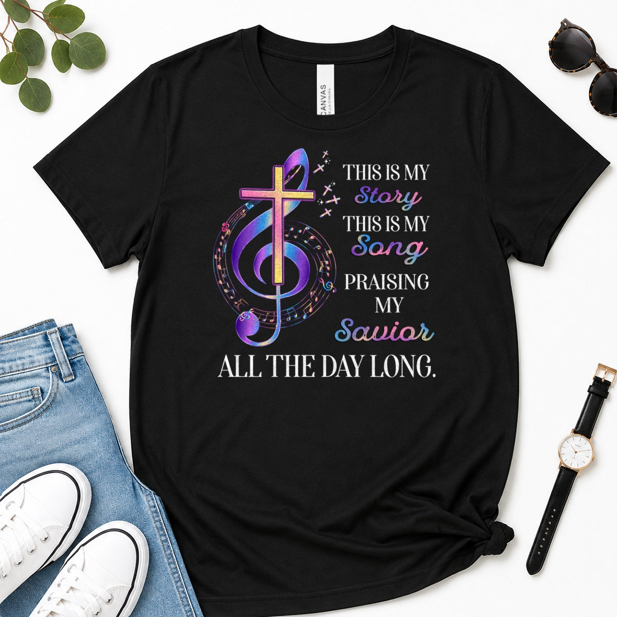This Is My Story This Is My Song, Gift For Christian Choir Members - 2D Unisex Premium T-shirt
