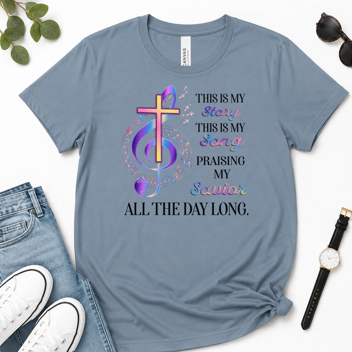 This Is My Story This Is My Song, Gift For Christian Choir Members - 2D Unisex Premium T-shirt