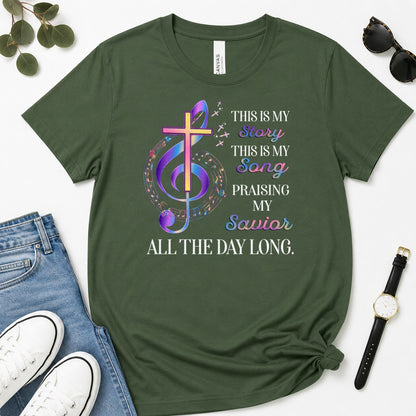 This Is My Story This Is My Song, Gift For Christian Choir Members - 2D Unisex Premium T-shirt