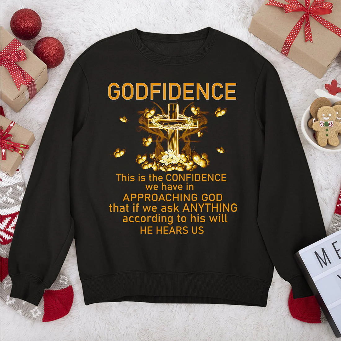 This Is The Confidence We Have In Approaching God | 2D Unisex Sweatshirt