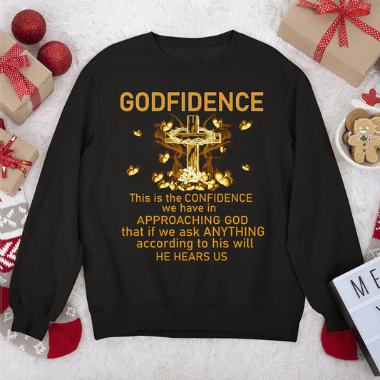 This Is The Confidence We Have In Approaching God | 2D Unisex Sweatshirt