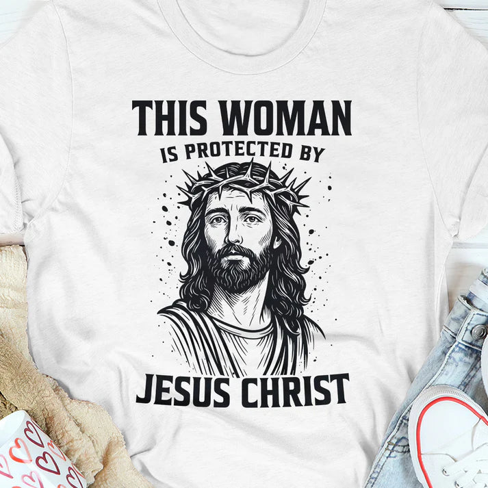 This Man Is Protected By Jesus | 2D Unisex T-shirt