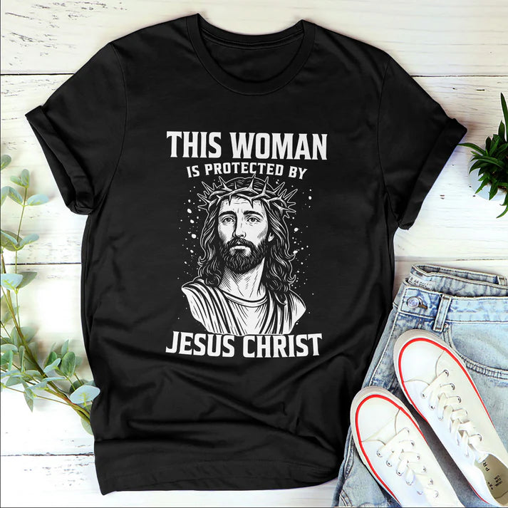 This Man Is Protected By Jesus | 2D Unisex T-shirt