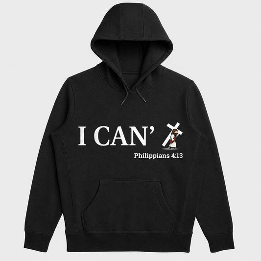 Through Christ I Can, Gift For Christian Athlete | 2D Unisex Hoodie