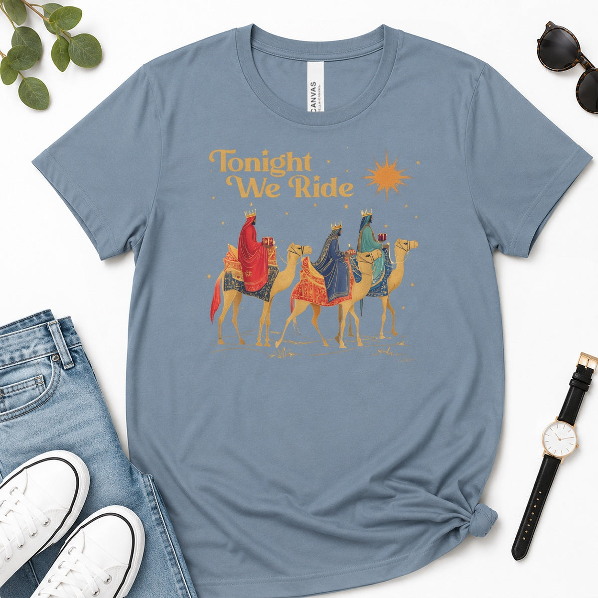 Tonight We Ride, Gift For Christian Christmas Lovers - 2D Unisex Premium T-shirt