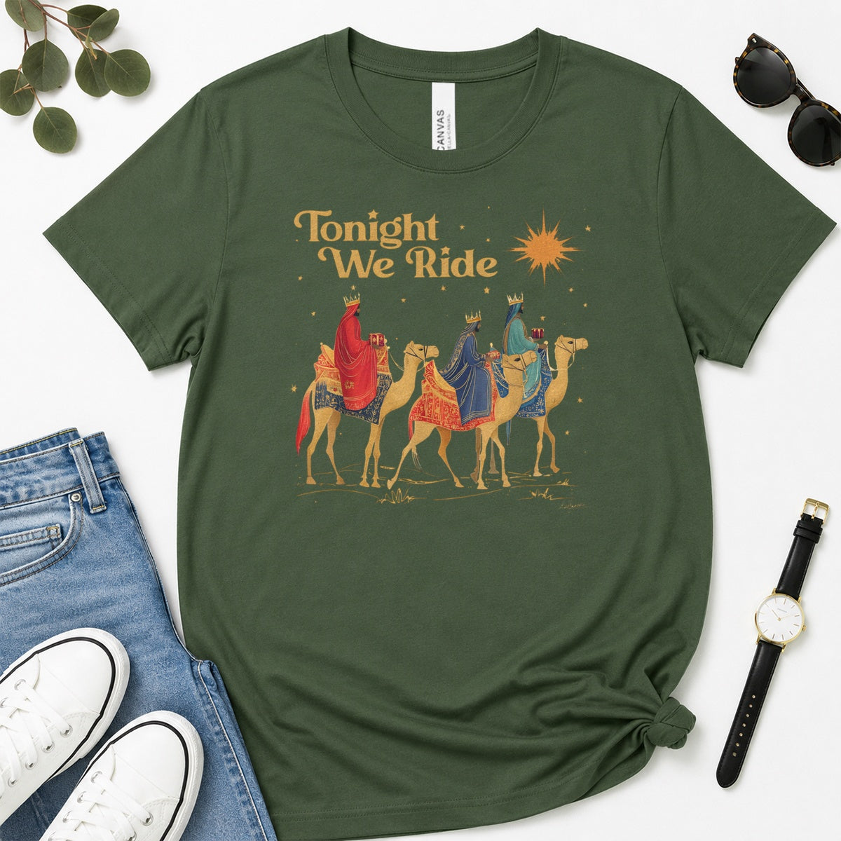 Tonight We Ride, Gift For Christian Christmas Lovers - 2D Unisex Premium T-shirt