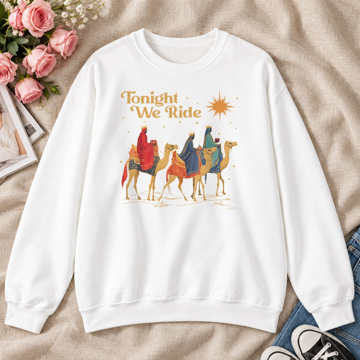 Tonight We Ride, Gift For Christian Christmas Lovers - 2D Unisex Sweatshirt