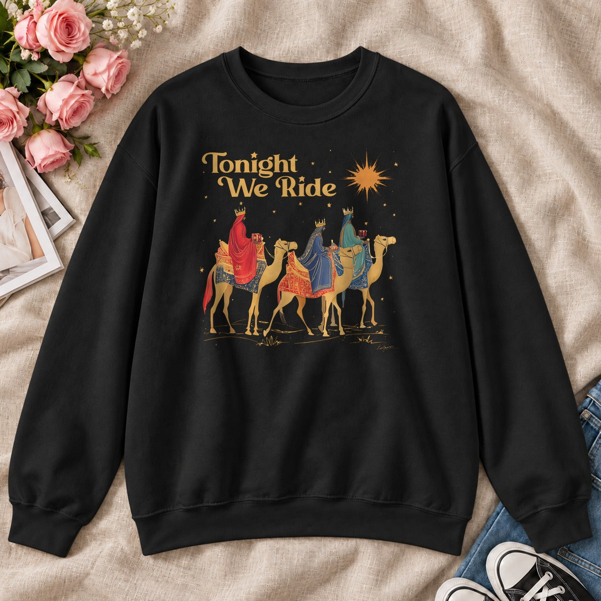 Tonight We Ride, Gift For Christian Christmas Lovers - 2D Unisex Sweatshirt