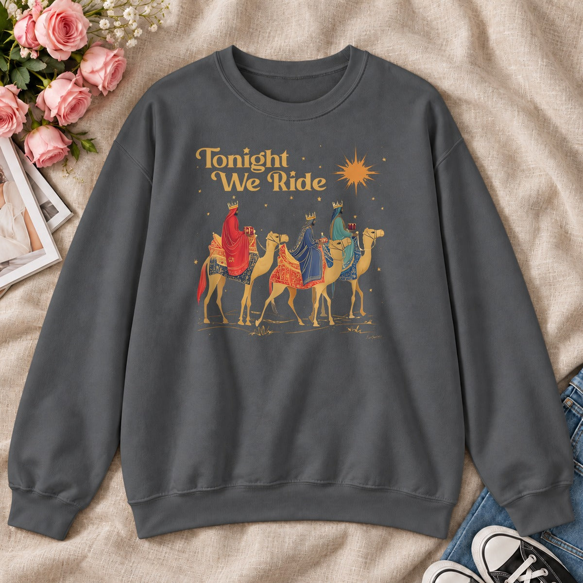 Tonight We Ride, Gift For Christian Christmas Lovers - 2D Unisex Sweatshirt