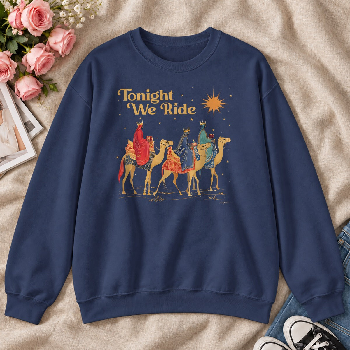 Tonight We Ride, Gift For Christian Christmas Lovers - 2D Unisex Sweatshirt
