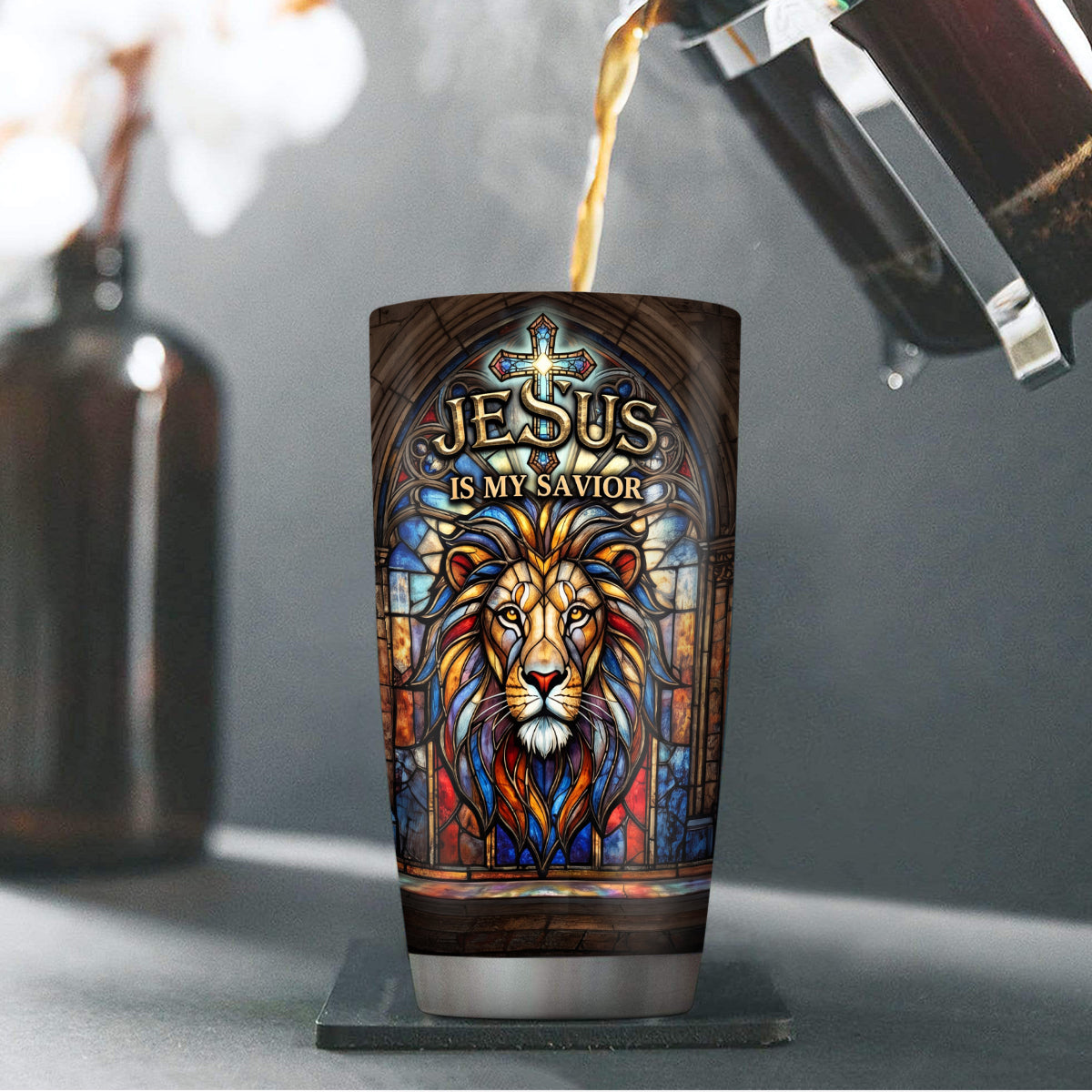 Jesus Is My Savior | Personalized Stainless Steel Tumbler