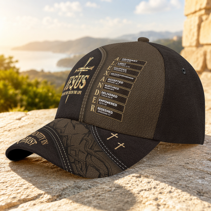 Jesus The Way The Truth The Life, Gift For Men | Personalized Classic Cap
