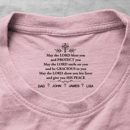 May The Lord Bless You , Gift For Christians | Personalized Shirt With Design Inner Neck