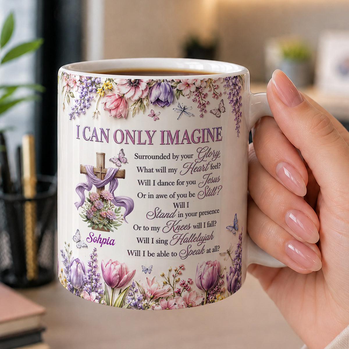 I Can Only Imagine, Gift For Mom | Personalized Ceramic Coffee Mug