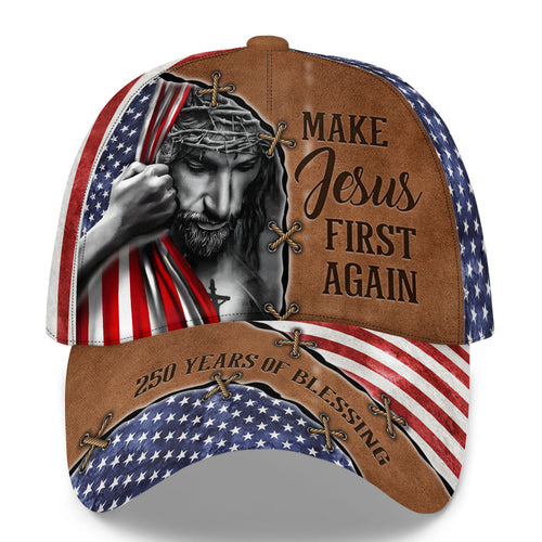 Make Jesus First Again | Personalized Classic Cap