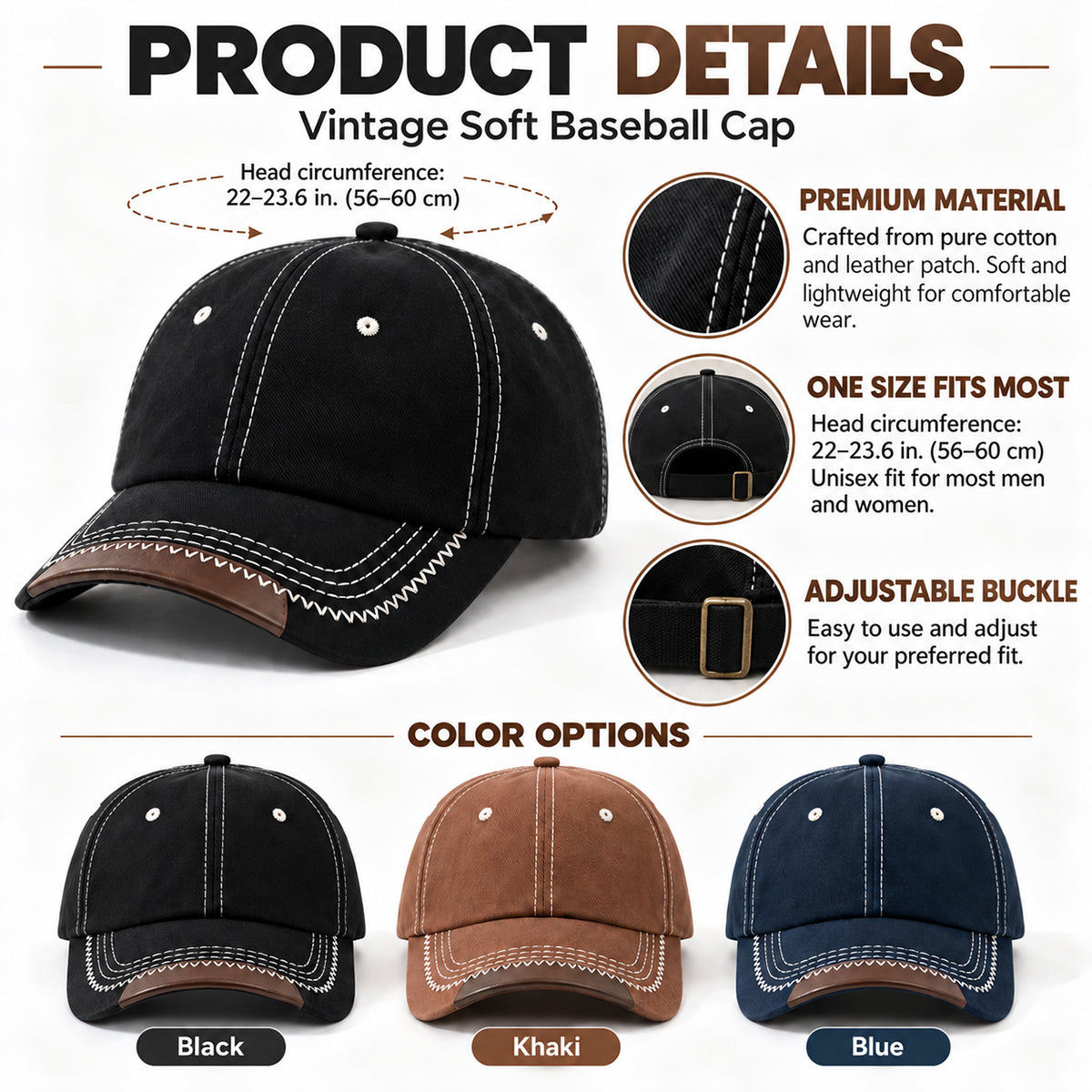 One Nation Under God, Gift For Men | Personalized Vintage Soft Baseball Cap
