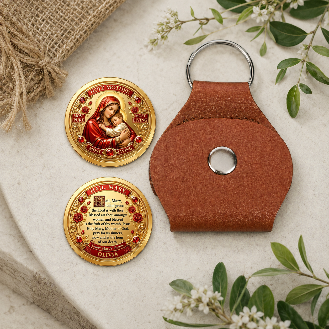 Holy Mother, Gift of Devotion | Personalized Pocket Hug