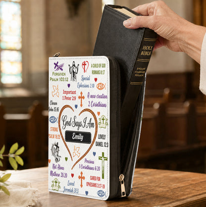 God Says I Am, Gift For Daughter | Personalized Bible Cover