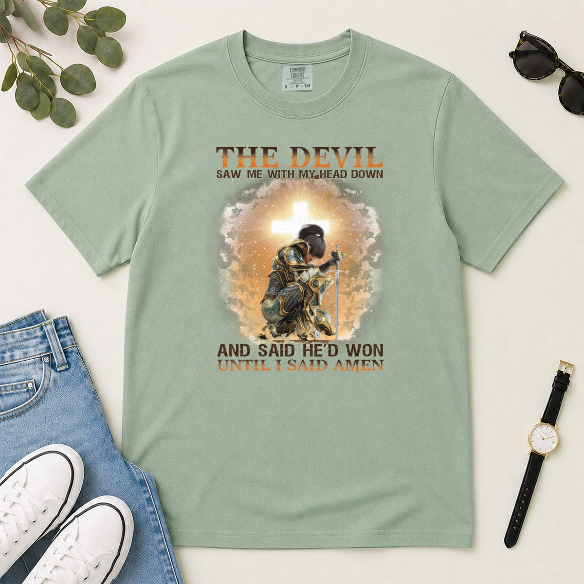 Until I Said Amen, Gift For Christian Prayer Warriors - 2D Unisex Garment-dyed T-shirt