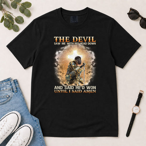 Until I Said Amen, Gift For Christian Prayer Warriors - 2D Unisex Garment-dyed T-shirt