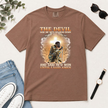 Until I Said Amen, Gift For Christian Prayer Warriors - 2D Unisex Garment-dyed T-shirt