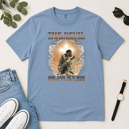 Until I Said Amen, Gift For Christian Prayer Warriors - 2D Unisex Garment-dyed T-shirt