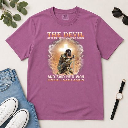 Until I Said Amen, Gift For Christian Prayer Warriors - 2D Unisex Garment-dyed T-shirt