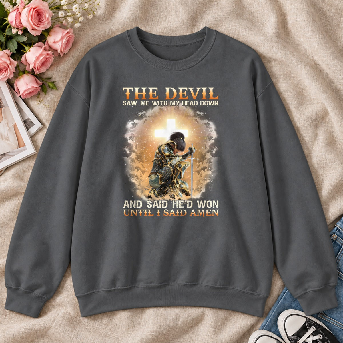 Until I Said Amen Gift For Christian Prayer Warriors - 2D Unisex Sweatshirt