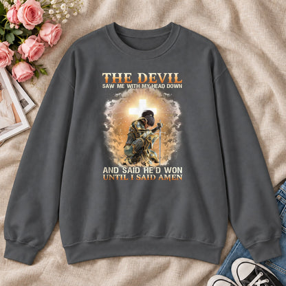 Until I Said Amen Gift For Christian Prayer Warriors - 2D Unisex Sweatshirt