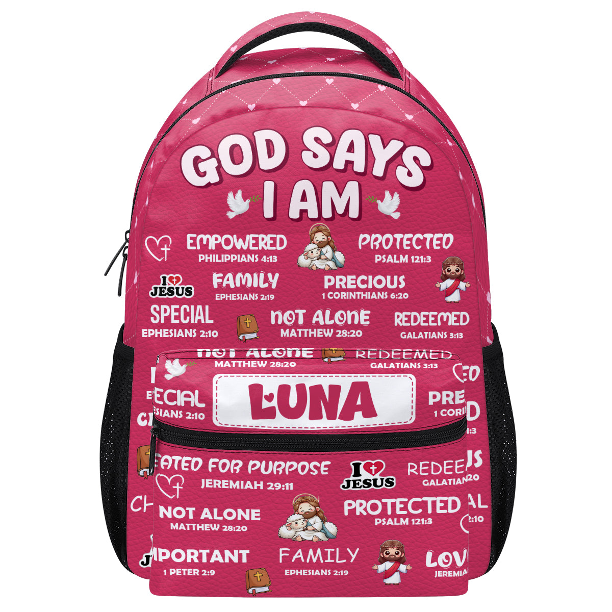 God Says I Am | Personalized Backpack