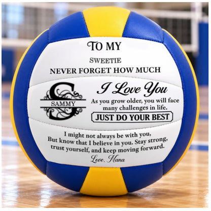 To My Grandkids Never Forget How Much I Love You, Gift For Grandkids | Personalized Volleyball