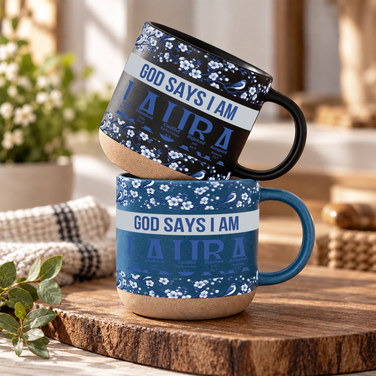 God Says I Am, Personalized Gift For Loved One | Personalized Pottery Mug