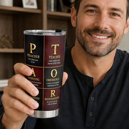 A Truly Great Pastor, Gift For Pastor | Personalized Stainless Steel Tumbler