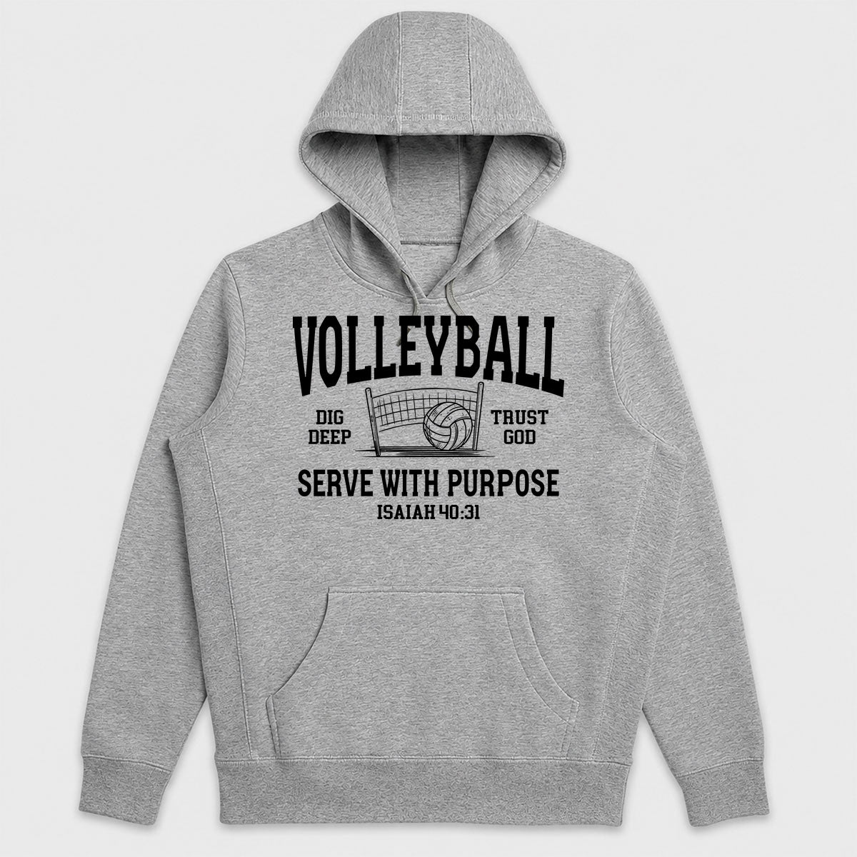 Volleyball Serve With Purpose Isaiah 40 31, Gift For Volleyball Daughter - 2D Unisex Hoodie