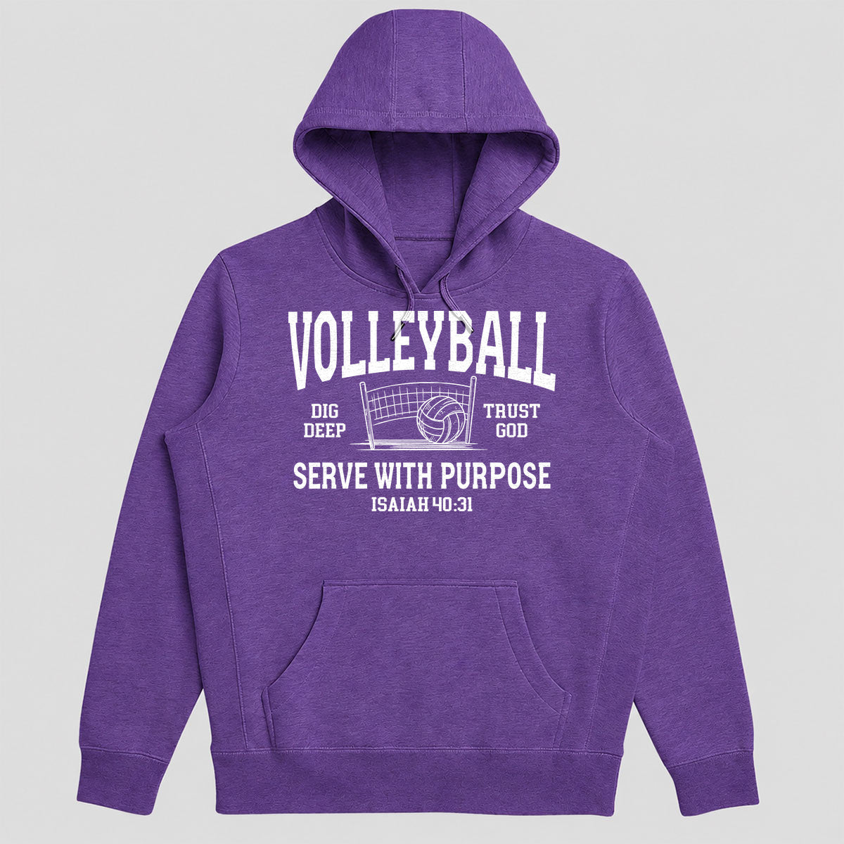 Volleyball Serve With Purpose Isaiah 40 31, Gift For Volleyball Daughter - 2D Unisex Hoodie