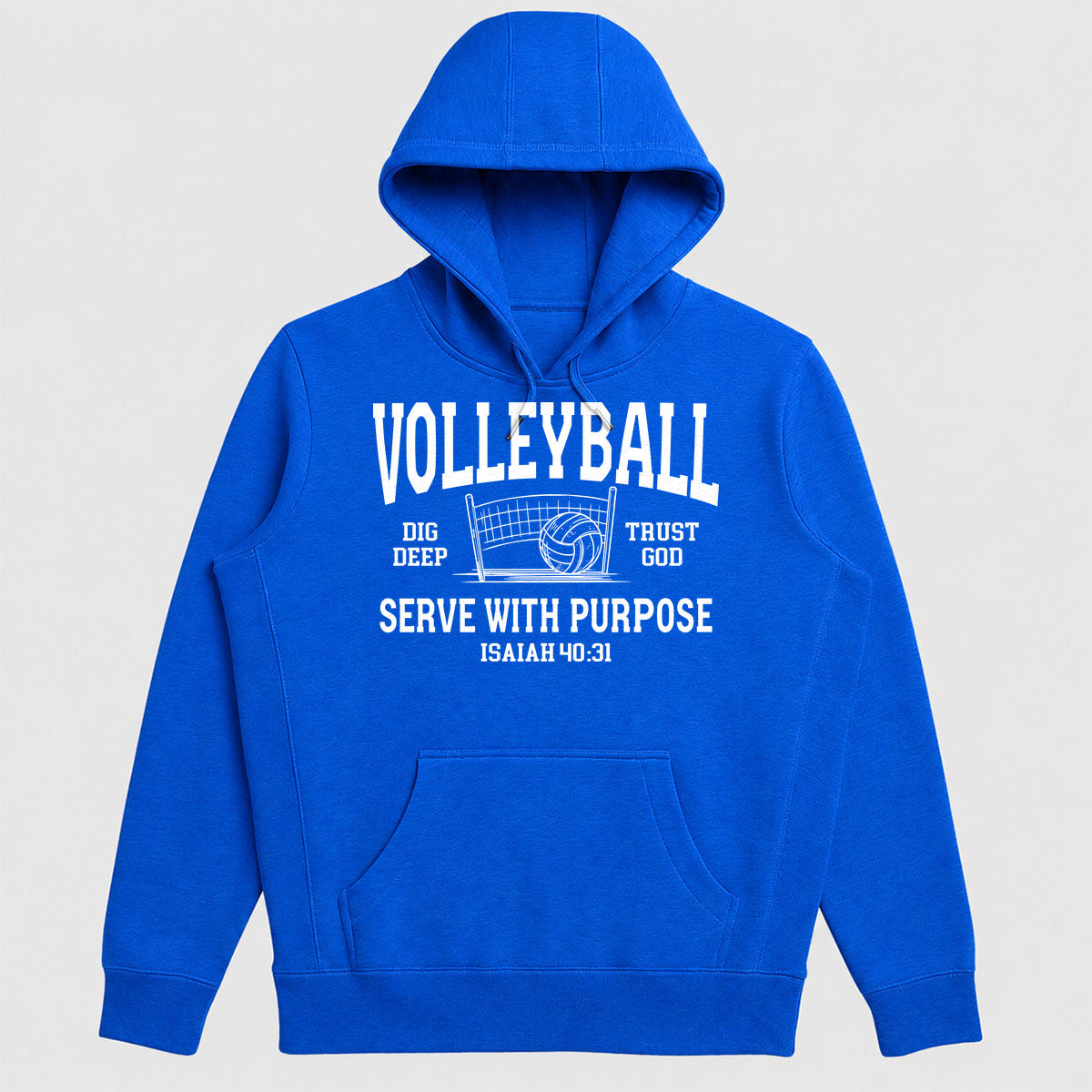 Volleyball Serve With Purpose Isaiah 40 31, Gift For Volleyball Daughter - 2D Unisex Hoodie
