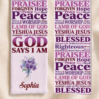 God Says I Am, Gift For Women | Personalized Scarf