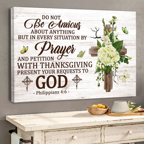 Do Not Be Anxious - Personalized Canvas
