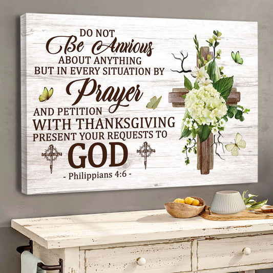 Do Not Be Anxious - Personalized Canvas