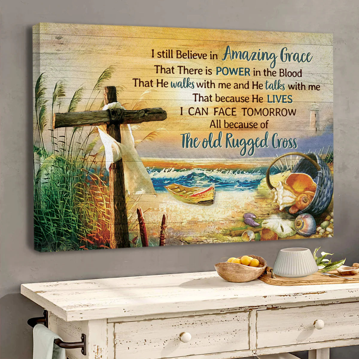 I Still Believe In Amazing Grace - Personalized Canvas