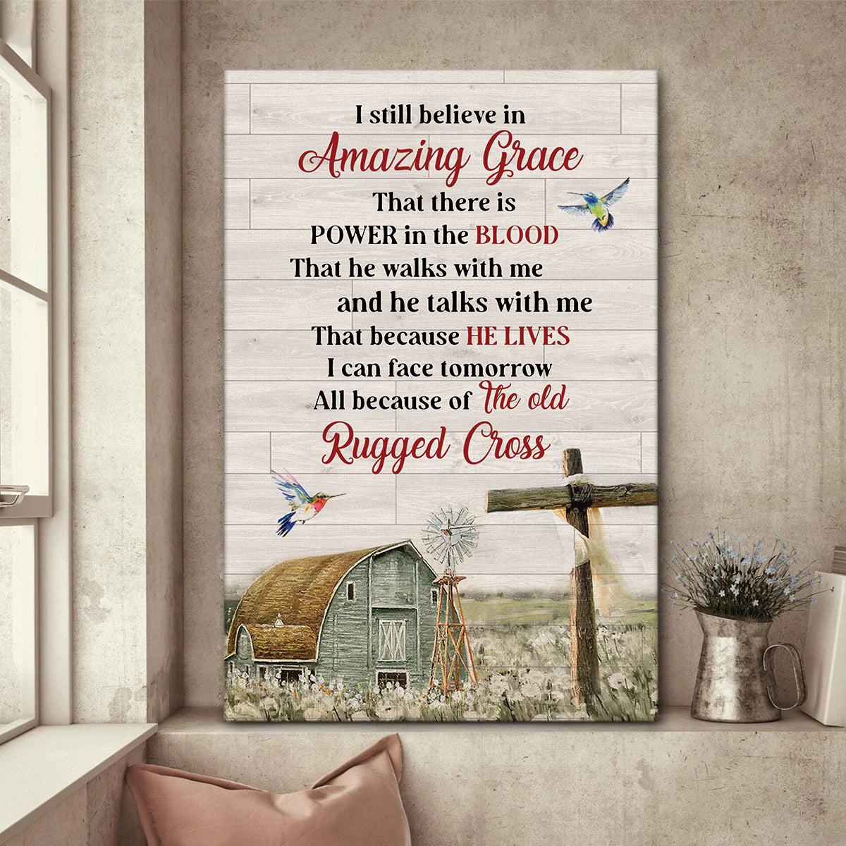 Amazing Grace  - Personalized Canvas