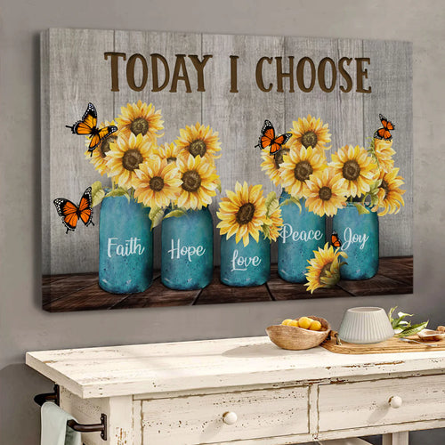 Today I Choose Faith - Personalized Canvas