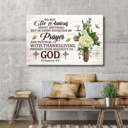 Do Not Be Anxious - Personalized Canvas