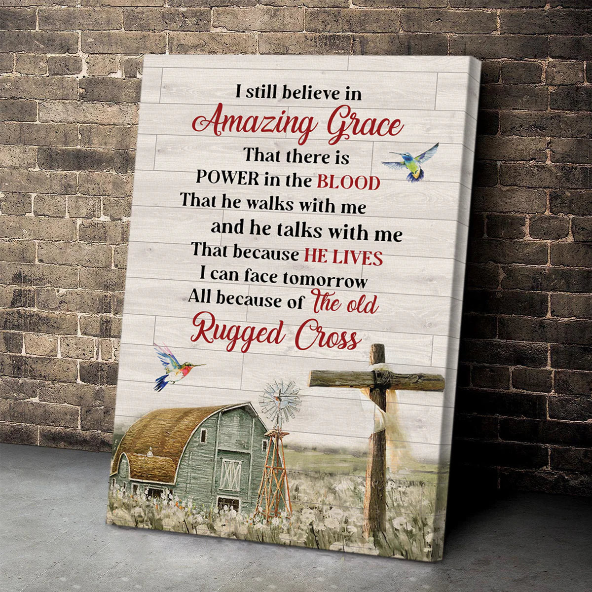 Amazing Grace  - Personalized Canvas